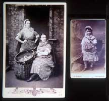 Cabinet Print and Carte de Visite  -  Newhaven fishwives' costume  -  Photographer:  WS Moir