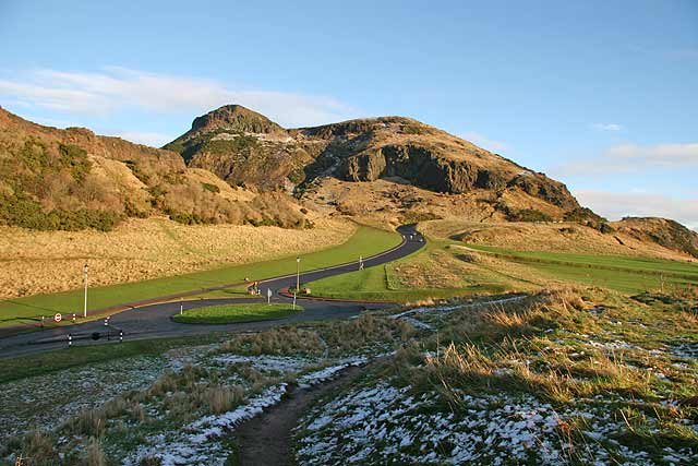 Arthur's Seat from near St Leonard's Entrance to Holyrood Park