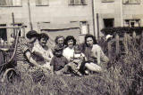 Photograph of a group on Bingham Back Green