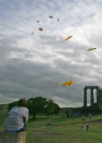 Kite Flying on Calton Hill  -  September 2007