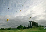 Kite Flying on Calton Hill  -  September 2007