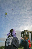 Kite Flying on Calton Hill  -  September 2007