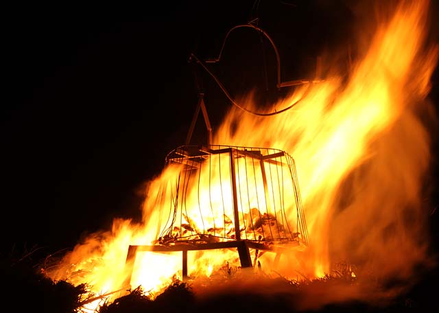 Photo taken at Calton Hill on the evening of the Torchlight Procession  -  December 30, 2011