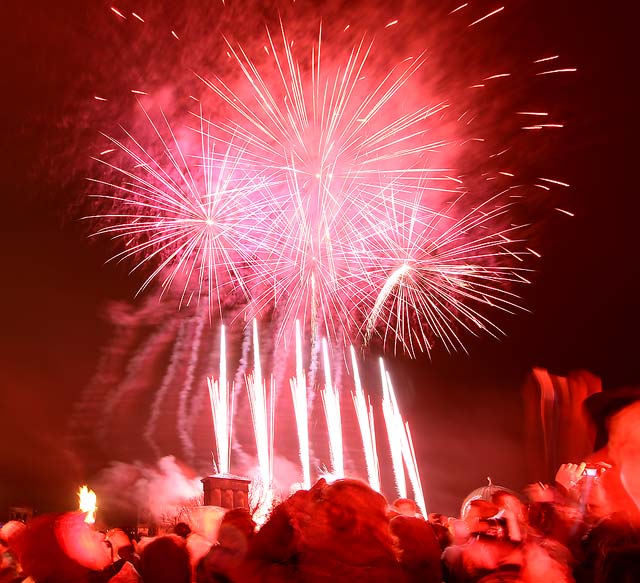 Photo taken at Calton Hill on the evening of the Torchlight Procession  -  December 30, 2011