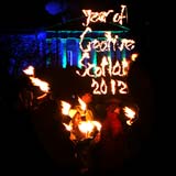 Photo taken at Calton Hill on the evening of the Torchlight Procession  -  December 30, 2011