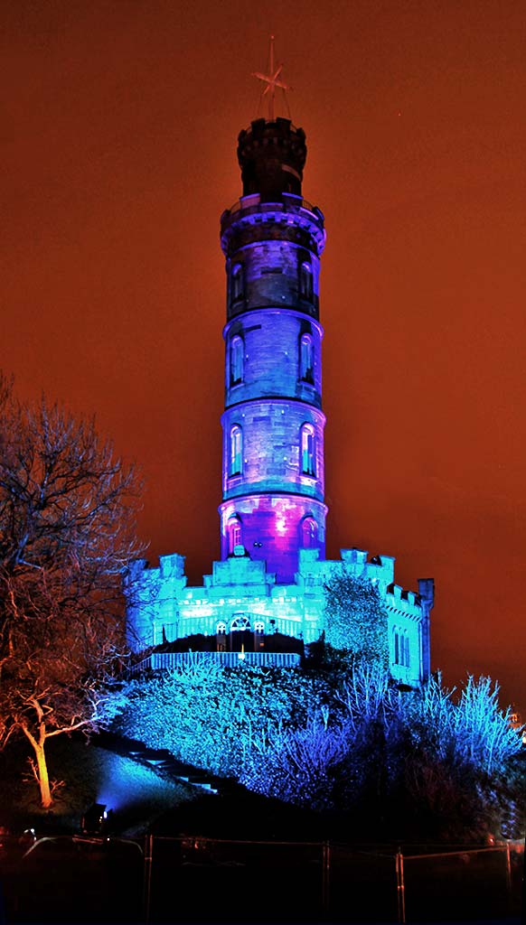 Photo taken at Calton Hill on the evening of the Torchlight Procession  -  December 30, 2011