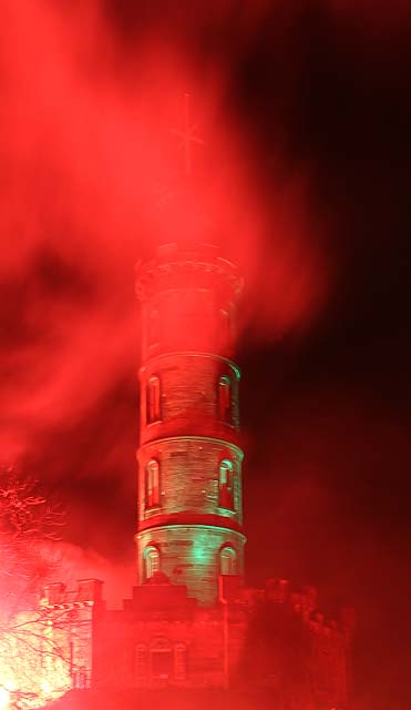 Photo taken at Calton Hill on the evening of the Torchlight Procession  -  December 30, 2011