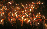 Photo taken at Calton Hill on the evening of the Torchlight Procession  -  December 30, 2011