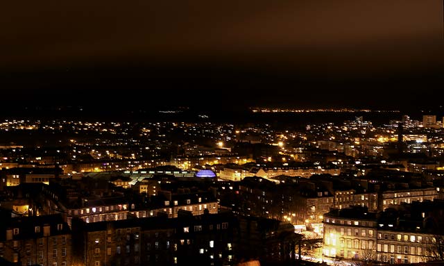 Photo taken at Calton Hill on the evening of the Torchlight Procession  -  December 30, 2011