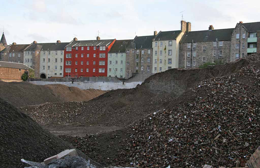 Demolition of the Eastern Scottish Bus Depot in New Street