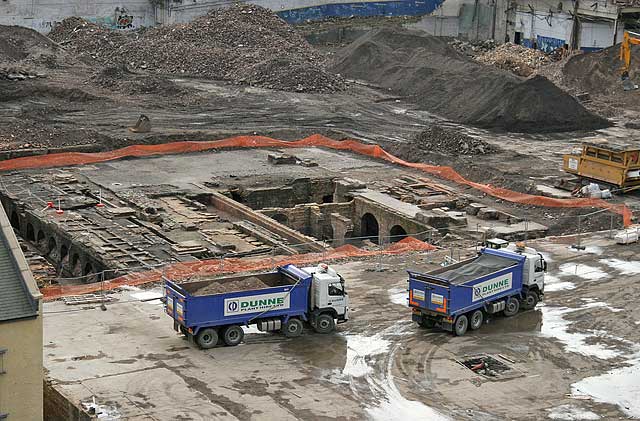 Excavations beneath the Eastern Scottish Bus Depot in New Street