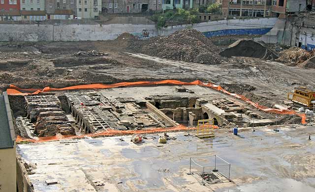 Excavations beneath the Eastern Scottish Bus Depot in New Street