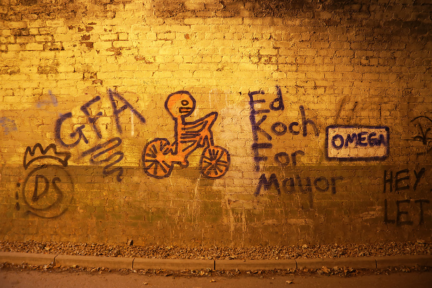 Artwork in the old Railway Tunnel at Colintion  -  October 2014