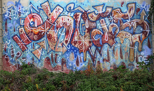 Artwork beside the Union Canal near Slateford, Edinburgh