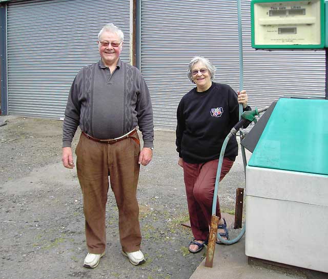 Tommy and Margeret Douglas, Owners of the Petrol Station, Burrell Street, Comrie - until July 2008