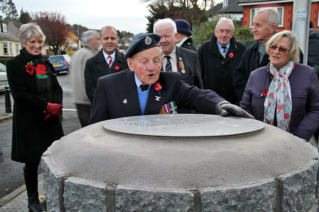 Memorial dedicated to the crew of the Wellington bomber that crashed at Craiglockhart on 4 December 1942