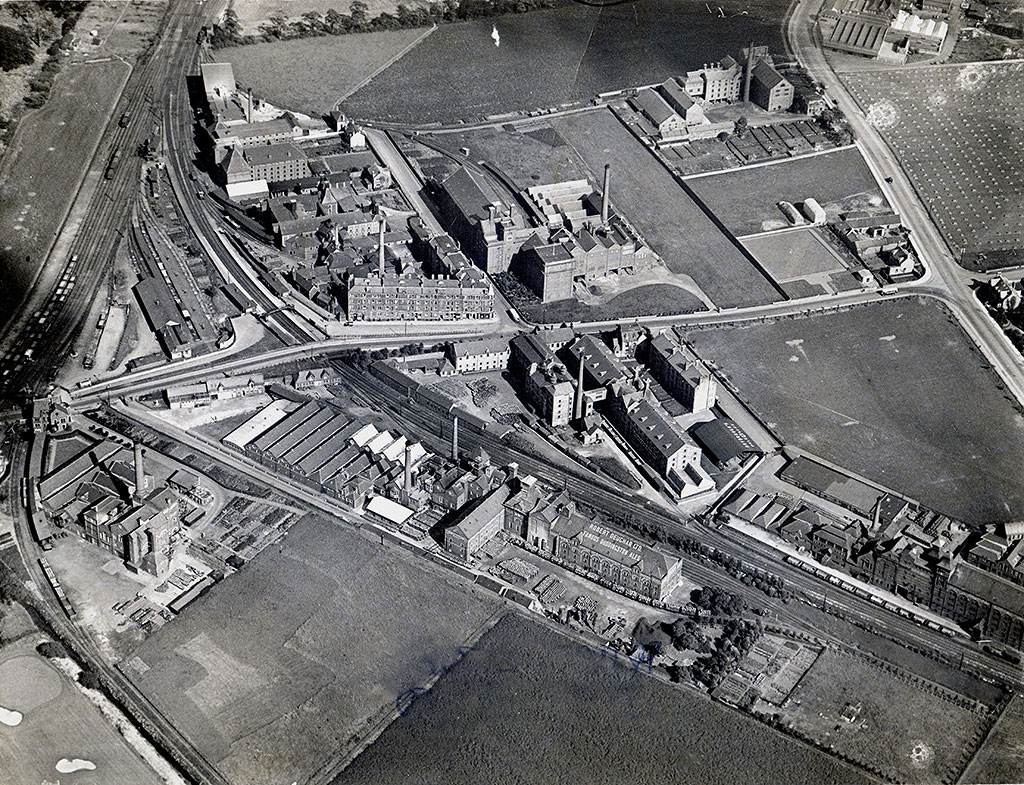 Craigmillar Aerial Photos  -  pre-1930s  -  Breweries, Roads and Railways