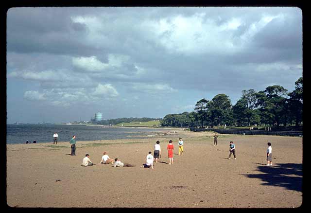 Photograph taken by Charles W Cushman in 1961 - Cramond Beach, Edinburgh