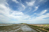 Causeway to Cramond Island at low tide  -  July 2006