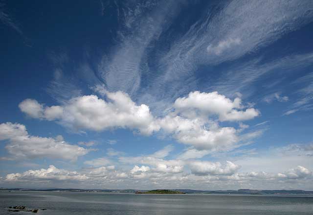 Clouds over Cramond Island  -  July 2009