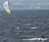 Kitesurfing between Cramond and Silverknowes - July 2009