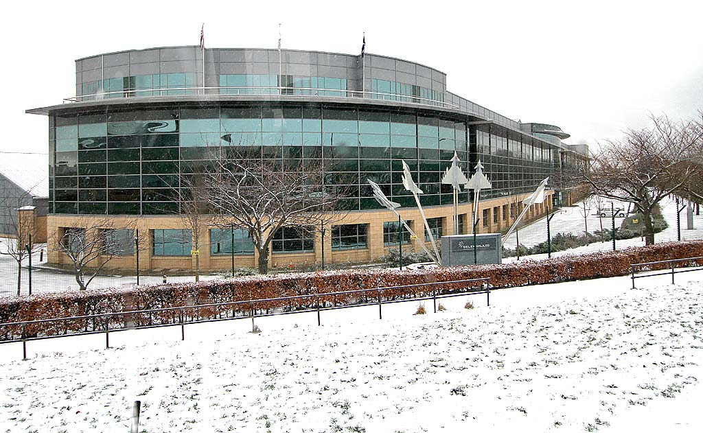 Selex Galileo Factory, on the NE corner of Crewe Toll Roundabout, Edinburgh  -  December 2009