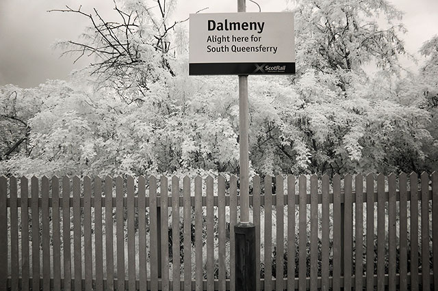 Infra-red Photo  -  Dalmeny Station  -  June 2014