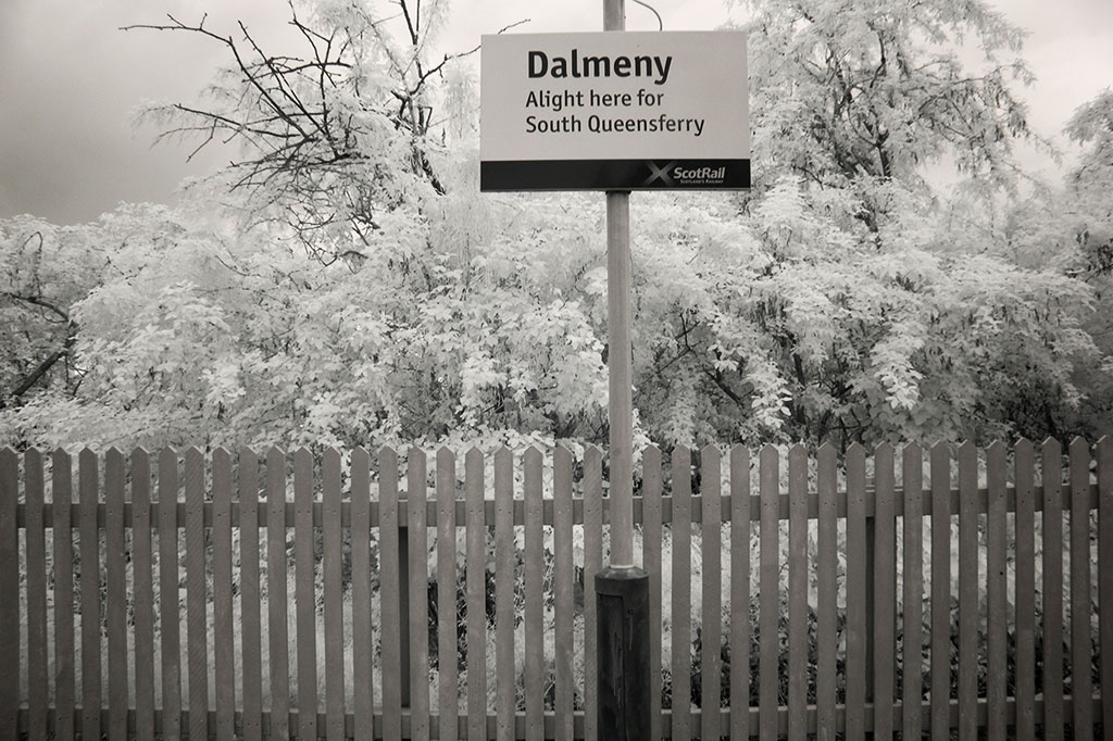 Infra-red Photo  -  Dalmeny Station  -  June 2014