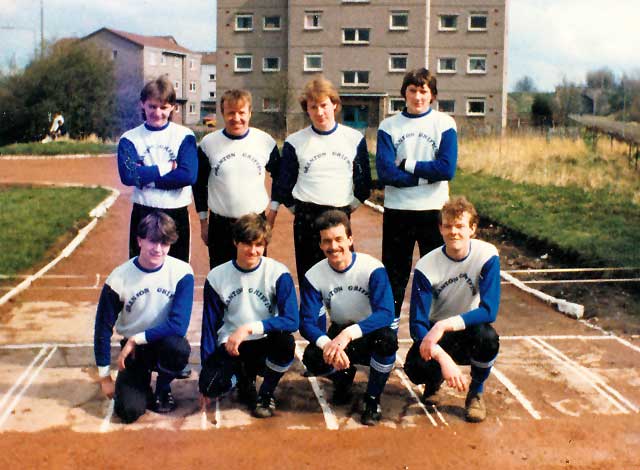 Granton Griffins Cycle Team on the Davidson's Mains Track, 1979