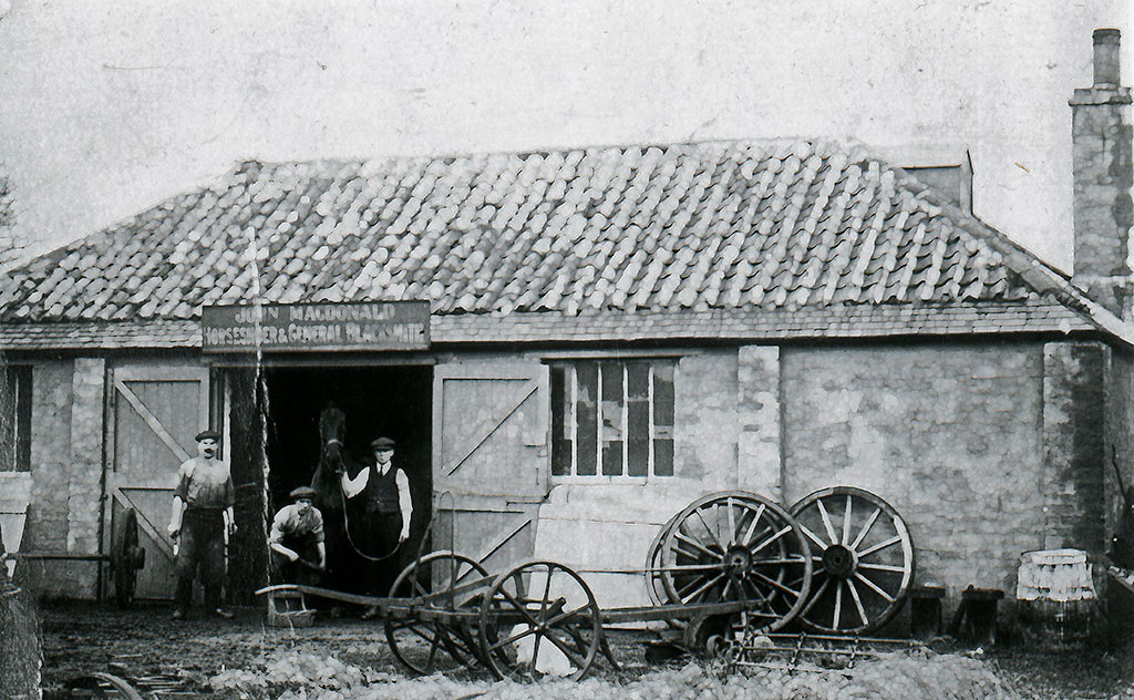 Davidson's Mains  -  John Macdonald's Smiddy  -  1910