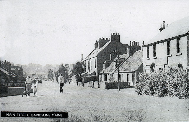 Davidson's Mains, Main Street  -  1950