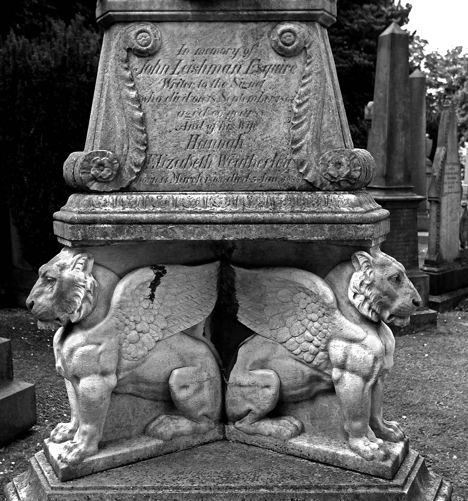 Gravestnes in Dean Cemetery, Edinburgh  -  July 2010