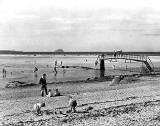 Children on Belhaven Sands, Dunbar, 1955