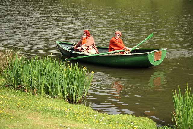 A scene from 'The Life of Jesus Christ' - a play presented at Dundas Castle  -  Two Disciples on the banks of Lake Galilee