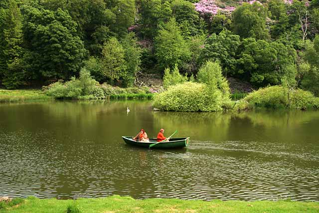 A scene from 'The Life of Jesus Christ' - a play presented at Dundas Castle  -  Two Disciples on Lake Galilee