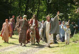 A scene from 'The Life of Jesus Christ' - a play presented at Dundas Castle  -  Jesus enters Jerusalem