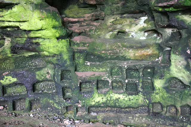 Doo Caves  -  East Wemyss  -  inside  -  fitted up as a pigeon house