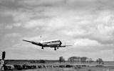 Viscount approaching Edinburgh Airport - 1960s