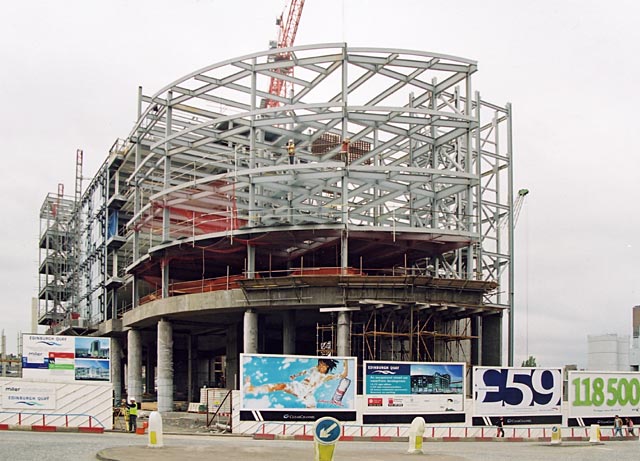 Edinburgh Quay  -  Under construction, July 2003