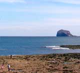 The Bass Rock, seen from outside the Seabird Centre, North Berwick