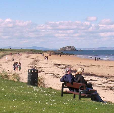 The Lamb Island, about a mile NW of North Berwick. The photo was taken from North Berwick at Easter 2009