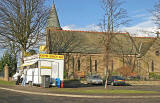 Kath's Snack Bar beside the Craigmillar Community Arts Centre (in the church) at Fort Kinnaird  -  Februay 2006