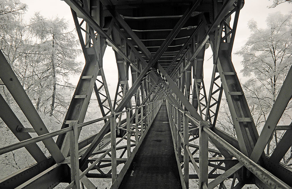 Infra-red Photo  -  The Forth Bridge  -  June 2014