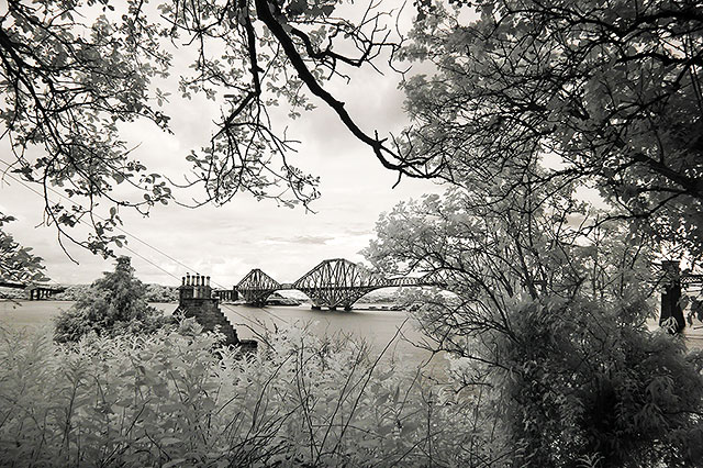 Infra-red Photo  -  The Forth Bridge  -  June 2014