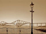 Lamp Post and Forth Bridge, from High Street, Queensferry