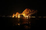 The Forth Bridge, floodlit - February 2014