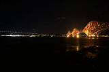 The Forth Bridge, floodlit - February 2014