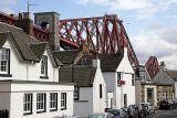 The Forth Bridge towering above the Houses  -  North Queensferry
