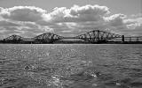 Looking to the SW towards the Forth Bridges from the Firth of Forth