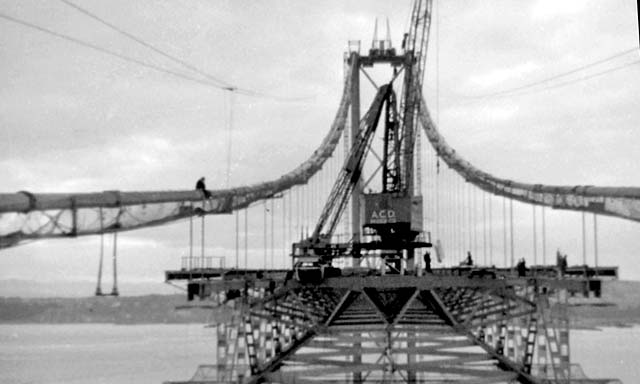 Building the Forth Road Bridge - North Queensferry  -  1960-64